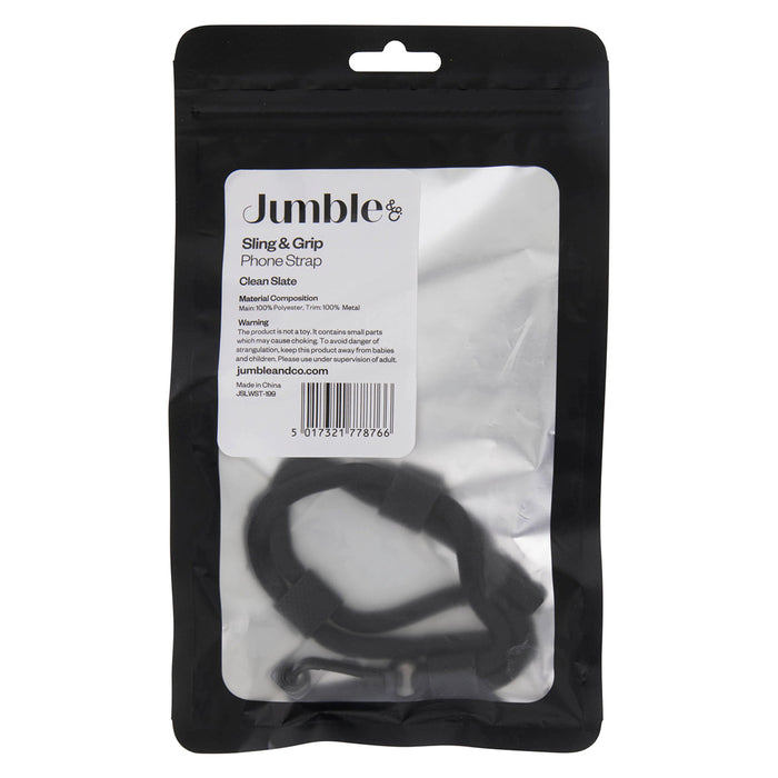 Jumble & Co Sling & Grip Phone Strap, Black CX1001230