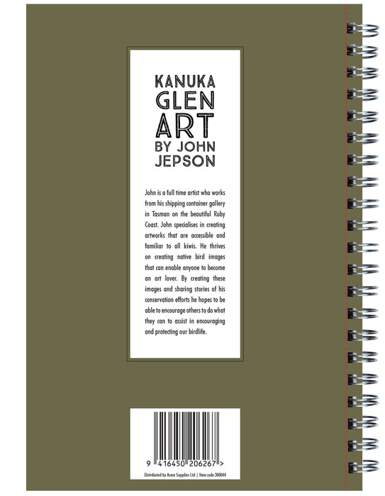 Kanuka Glen Art A5 Wiro Bound Notebook Wiro 192 Pages - Tui CX300044