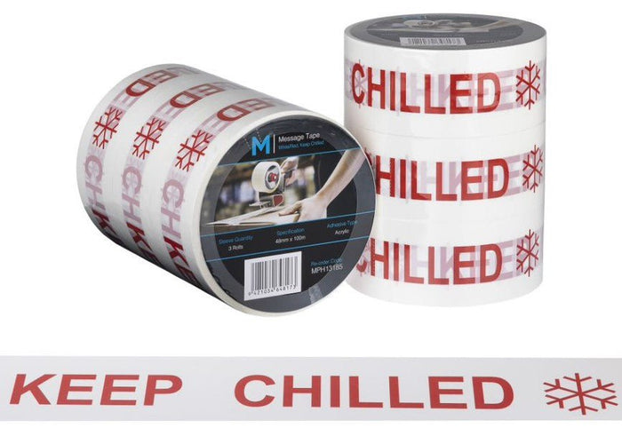 KEEP CHILLED Printed Tape 48mm x 100mt x 36 rolls Carton MPH13185
