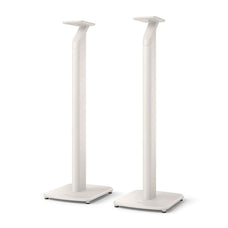 KEF S1 Floor Stand, Integrated Cable Management System, Aluminium Construction, Fillable Pillar and Rubber Feet, White, Pair CDS1STANDWHITE