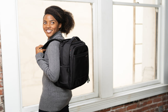 Kensington Contour 2.0 Business Slim 14" Laptop Backpack, Puncture Resistant, Water Resistant, Security Compartment AOK60383WW