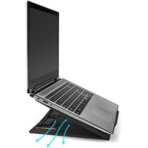 Kensington Easy Riser Go Laptop Riser Black - Up to 43.2 cm (17") Screen Support - Textured - Black - TAA Compliant IM4649269