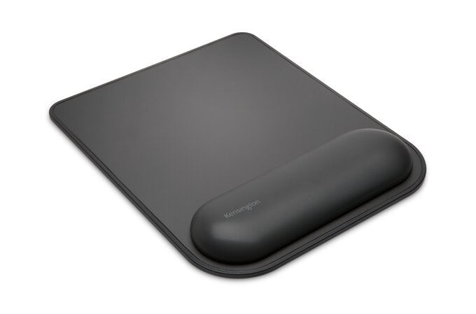 Kensington Ergosoft Mousepad Black With Wrist Rest, Ergonomist Approved AO55888