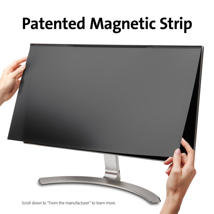 Kensington MagPro Magnetic Privacy Screen For 24" Monitors With Magnetic Strip AOK58357WW