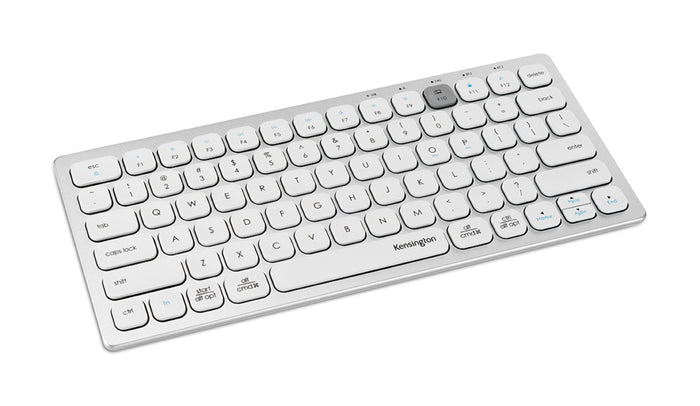 Kensington Multi-Device Dual Wireless Compact Keyboard Silver, Up To 3 Devices AOK75504US