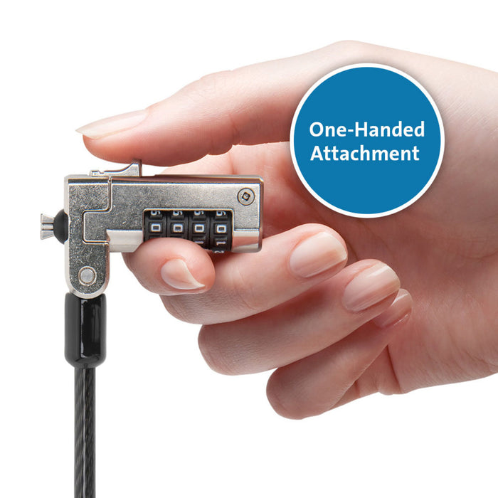 Kensington N17 Serialised Combination Laptop Lock 2.0 For Wedge-Shaped Slots AOK68009WW