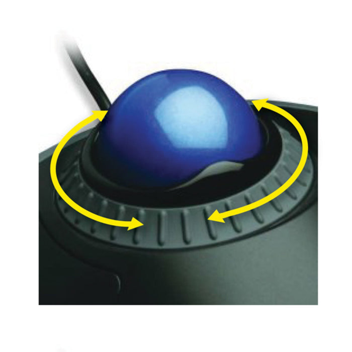 Kensington Orbit Wired Trackball Mouse With Scroll Ring AO72337