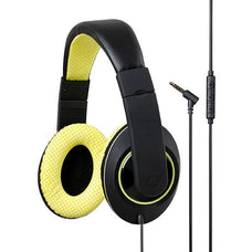 Kensington Over Ear Headphones with Inline Mic and Volume Control Yellow AO33471GR