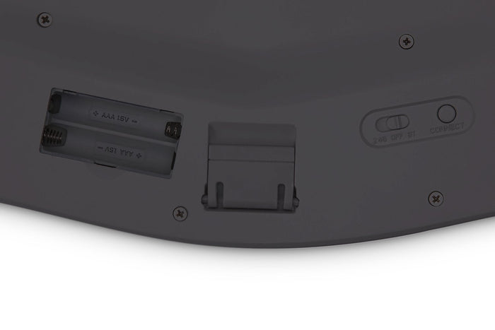 Kensington Pro Fit Ergo Dual Wireless Desktop Set, Keyboard & Mouse, Black, Wrist Support, Ergonomic AOK75406US