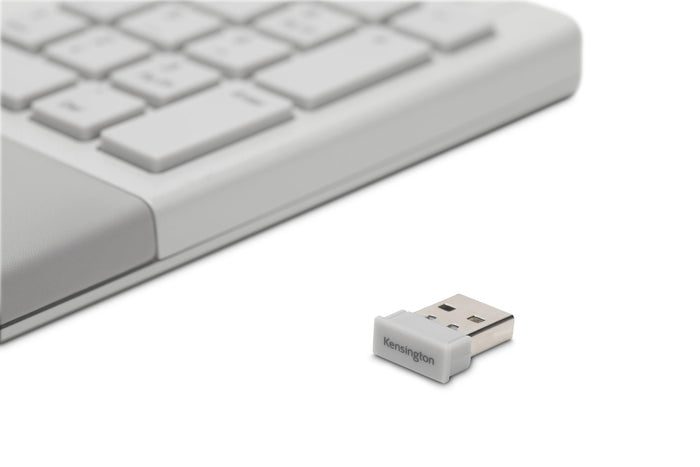 Kensington Pro Fit Ergo Dual Wireless Desktop Set, Keyboard & Mouse, Gray, Wrist Support, Ergonomic AOK75407US