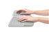 Kensington Pro Fit Ergo Dual Wireless Keyboard, Grey, Ergonomic, Wrist Rest, Spill-Proof AOK75402US