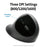 Kensington Pro Fit Ergo Wireless Mouse, Black, Built-in Wrist Rest, Five Buttons AOK75404WW