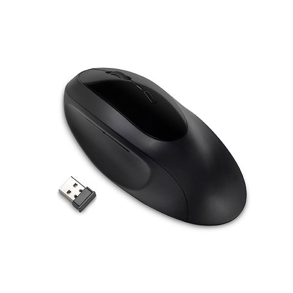 Kensington Pro Fit Ergo Wireless Mouse, Black, Built-in Wrist Rest, Five Buttons AOK75404WW