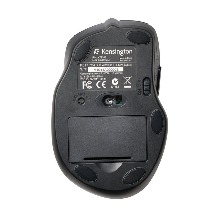 Kensington Pro Fit Full Size Wireless Mouse - Black AO72370