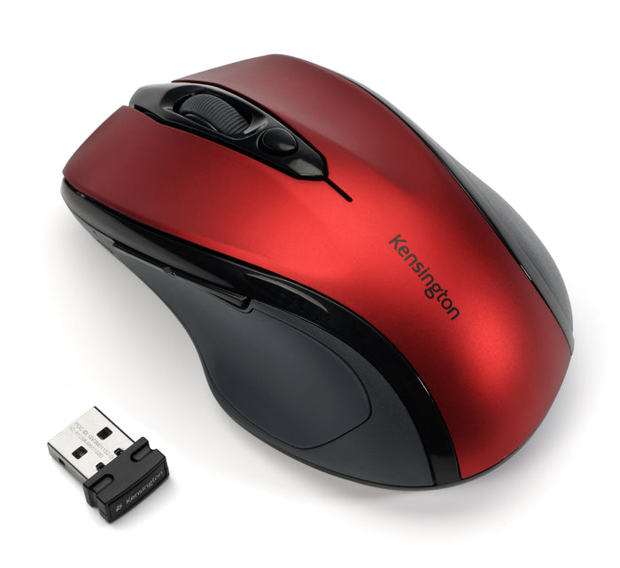 Kensington Pro Fit Mid Size Wireless Mouse -  Red AO72422