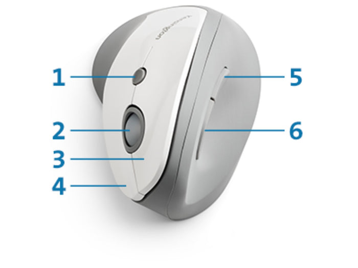 Kensington Pro Fit Vertical Wireless Mouse - Grey AOK75520WW