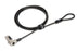 Kensington Slim N17 Combination Laptop Lock 2.0 for Wedge-Shaped Slots, 4-Wheel Number Code, Carbon Steel Cable, Tough Lock Head AOK68008WW