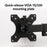 Kensington Smartfit Ergo Dual Extended Monitor Arm with C-Clamp Base AOK55409WW