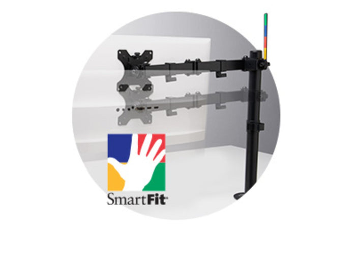 Kensington Smartfit Ergo Dual Extended Monitor Arm with C-Clamp Base AOK55409WW