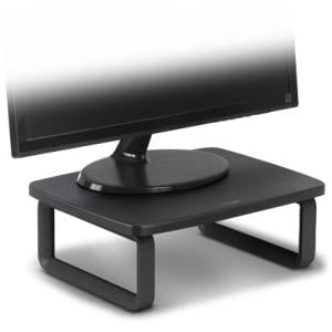 Kensington SmartFit Monitor Stand Plus - Black - Up to 61 cm (24") Screen Support - 36.29 kg Load Capacity - 32.3 cm Height x 41.1 cm Width x 5.6 cm Depth - Desktop - Black - TAA Compliant IM3576860