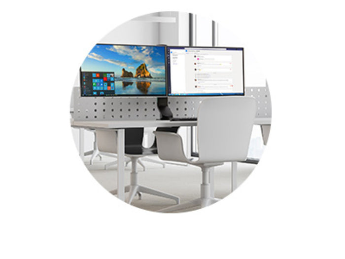 Kensington SmartFit Space-Saving Dual Monitor Arm, Vesa Mounts, Home & Office Use AOK55513WW
