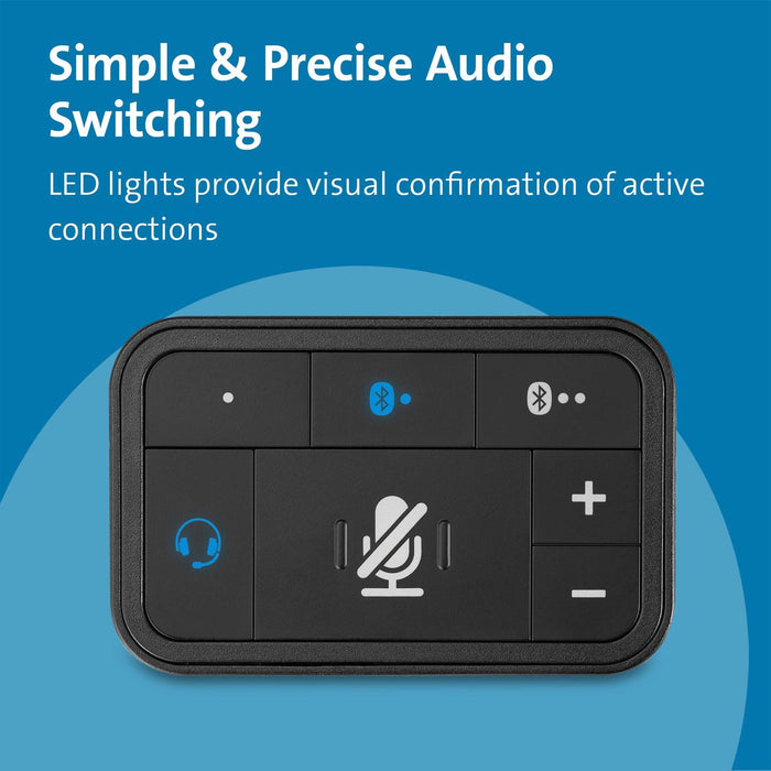 Kensington Universal 3-in-1 Pro Audio Headset Switch AOK83300WW
