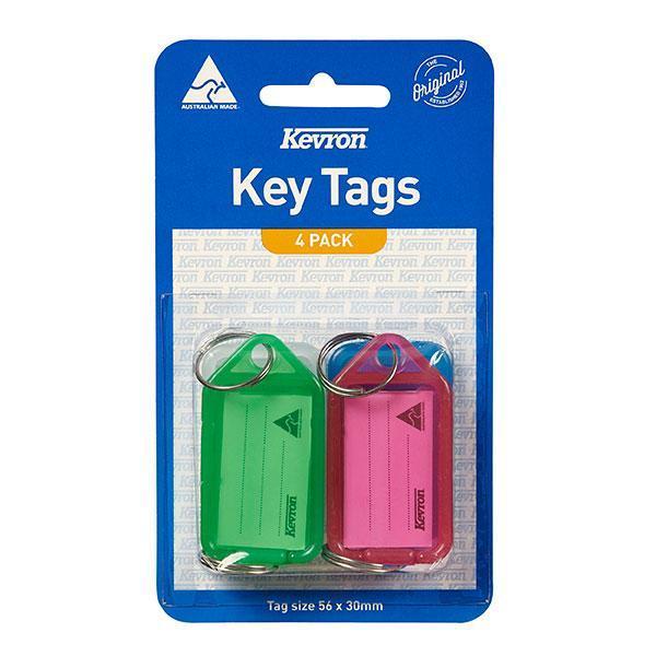 Kevron Key Tag Assorted 4's Pack AO43989