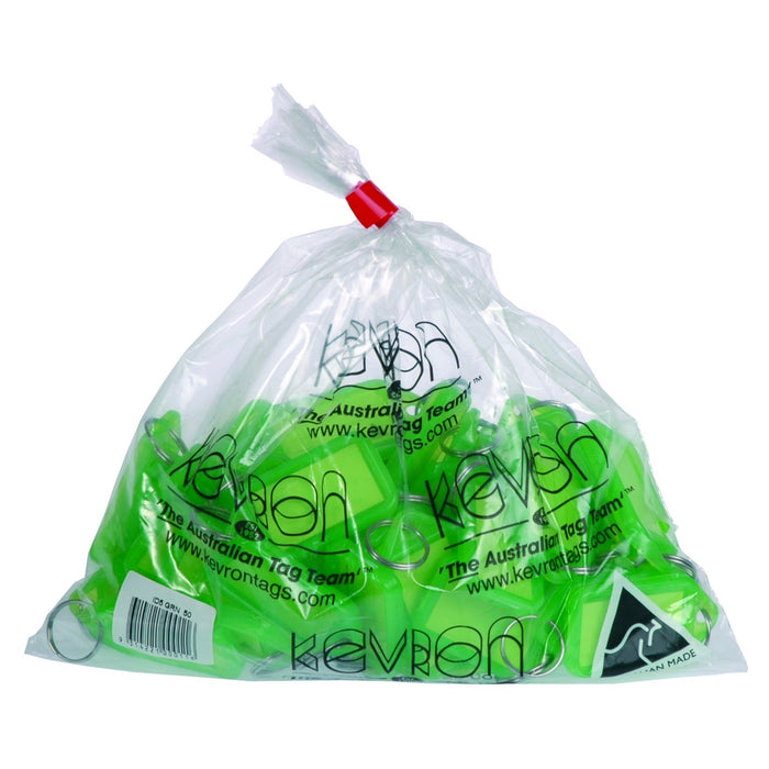 Kevron Key Tag Green 50's Pack AO37744