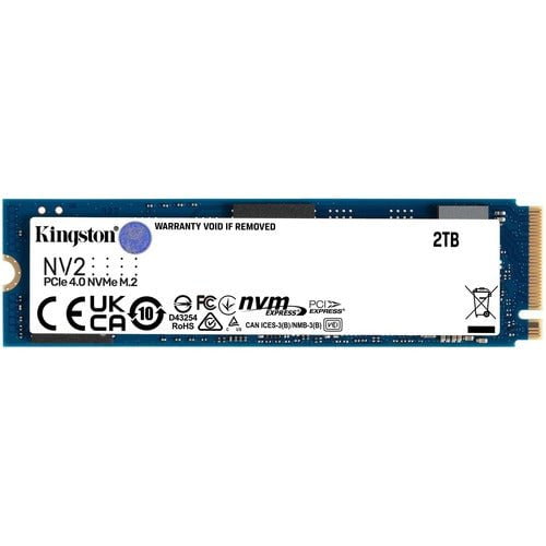 Kingston 2 TB Solid State Drive - M.2 2280 Internal - PCI Express NVMe (PCI Express NVMe 4.0 x4) - Desktop PC, Notebook, Motherboard Device Supported - 640 TB TBW - 3500 MB/s Maximum Read Transfer Rate IM5619423
