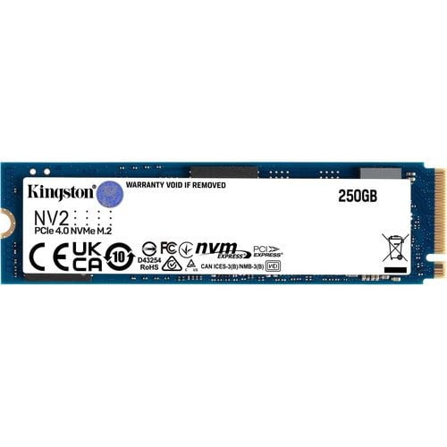 Kingston 250 GB Solid State Drive - M.2 2280 Internal - PCI Express NVMe (PCI Express NVMe 4.0 x4) - Desktop PC, Notebook, Motherboard Device Supported - 80 TB TBW - 3000 MB/s Maximum Read Transfer Rate IM5620622