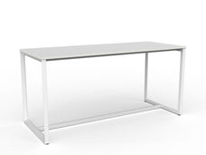 Knight's Anvil Bar Leaner Table 2200mm x 900mm - White Frame (Choice of Worktop Colours) White KG_ANVBARL229_W_W