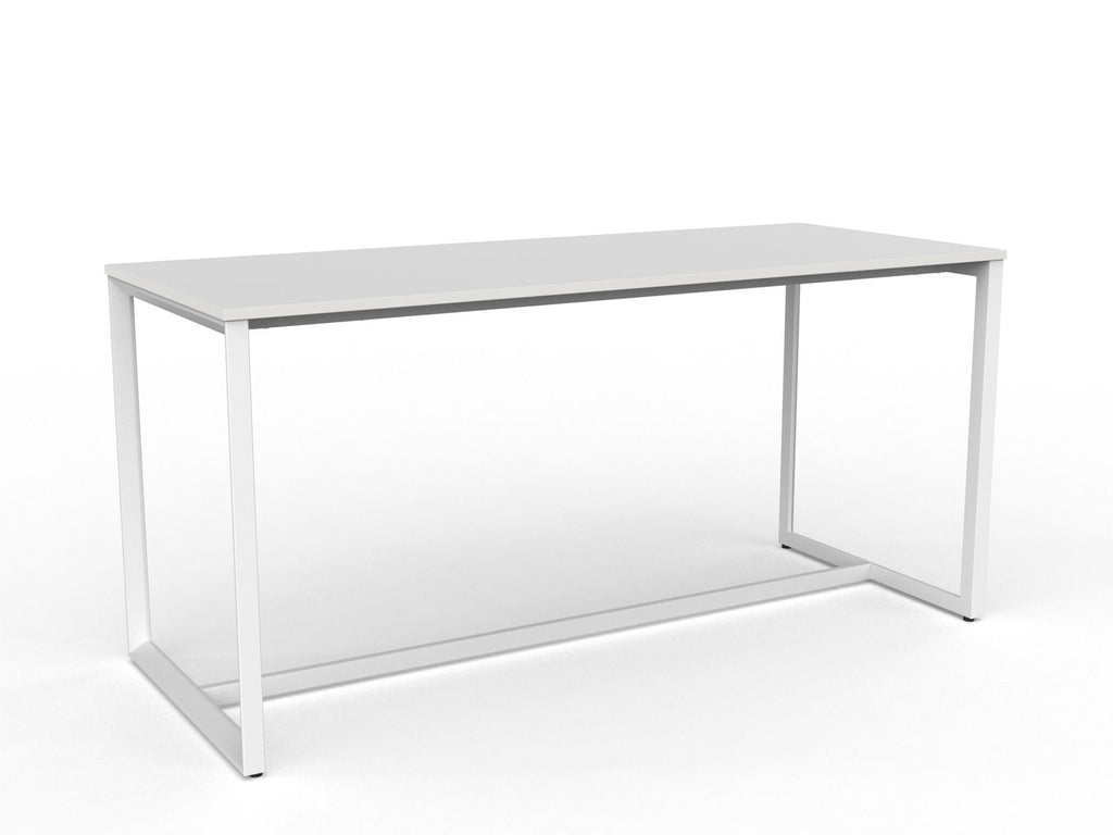 Knight's Anvil Bar Leaner Table 2400mm x 900mm - White Frame (Choice o ...