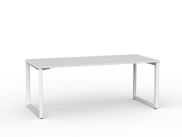 Knight's Anvil Desk 1800mm x 800mm - White Frame (Choice of Worktop Colours) White KG_ANVD18W_W