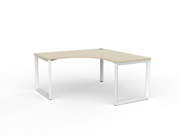 Knight's Anvil Workstation 1500mm x 1500mm x 700mm - White Frame (Choice of Worktop Colours) Nordic Maple KG_ANVW157_NM