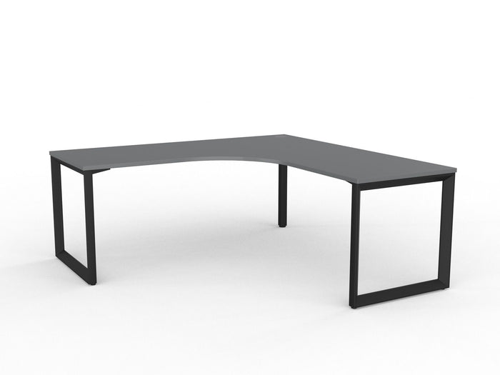 Knight's Anvil Workstation 1800mm x 1800mm x 700mm - Black Frame (Choice of Worktop Colours) Silver KG_ANVW187B_S