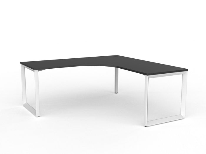 Knight's Anvil Workstation 1800mm x 1800mm x 700mm - White Frame (Choice of Worktop Colours) Black KG_ANVW187_BL
