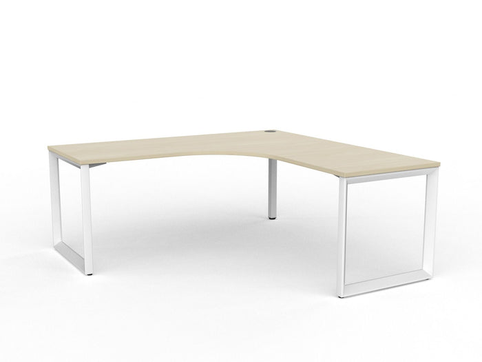 Knight's Anvil Workstation 1800mm x 1800mm x 700mm - White Frame (Choice of Worktop Colours) Nordic Maple KG_ANVW187_NM