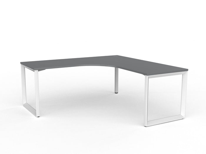 Knight's Anvil Workstation 1800mm x 1800mm x 700mm - White Frame (Choice of Worktop Colours) Silver KG_ANVW187_S