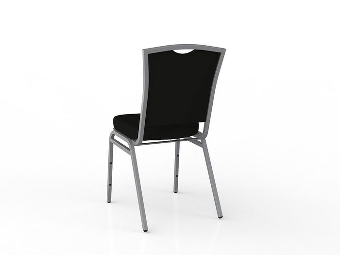 Knight's Banquet Conference Chair - Silver Frame / Black Fabric KG_BANQ_B
