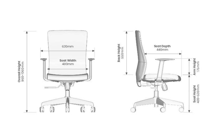 Knight's Blade Genuine Leather Office Chair, Unassembled KG_BLADELB_KD