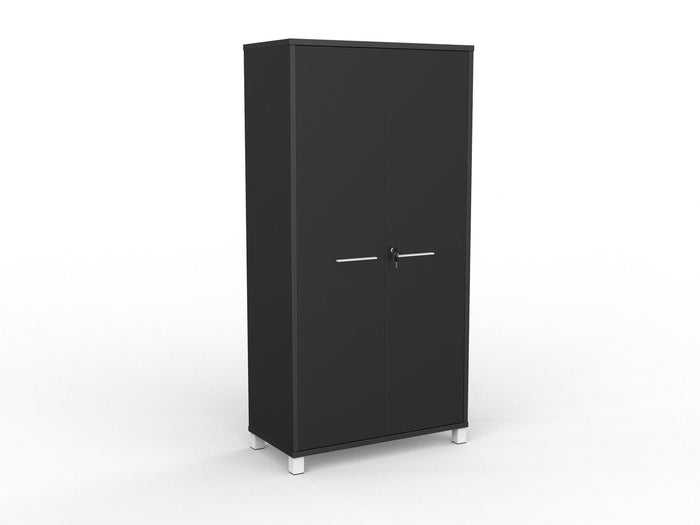 Knight's Cubit 1800mm Cupboard - Black White / White KG_CBC18_BL_WFT_WHN