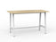 Knight's Cubit Bar Leaner Table 1800mm x 900mm - White Frame (Choice of Worktop Colours) Atlantic Oak KG_NCBBARL189_W_AO