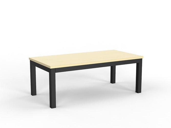 Knight's Cubit Coffee Table 1200mm x 600mm - Black Frame (Choice of Worktop Colours) Nordic Maple KG_NCBCFT12_B_NM