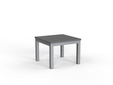 Knight's Cubit Coffee Table 600mm x 600mm - Silver Frame (Choice of Worktop Colours) Silver KG_NCBCFT6_S