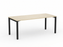 Knight's Cubit Desk 1800mm x 800mm, Black Frame (Choice of Worktop Colours) Nordic Maple KG_NCBD18_B_NM