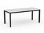 Knight's Cubit Desk 1800mm x 800mm, Black Frame (Choice of Worktop Colours) White KG_NCBD18_B_W