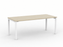 Knight's Cubit Desk 1800mm x 800mm, White Frame (Choice of Worktop Colours) Nordic Maple KG_NCBD18_W_NM