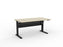 Knight's Cubit Highrise Height Adjustable Standing Desk, Black, 1500mm x 800mm, Electric Nordic Maple KG_CBHD15EL_B_NM