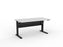 Knight's Cubit Highrise Height Adjustable Standing Desk, Black, 1500mm x 800mm, Electric White KG_CBHD15EL_B_W