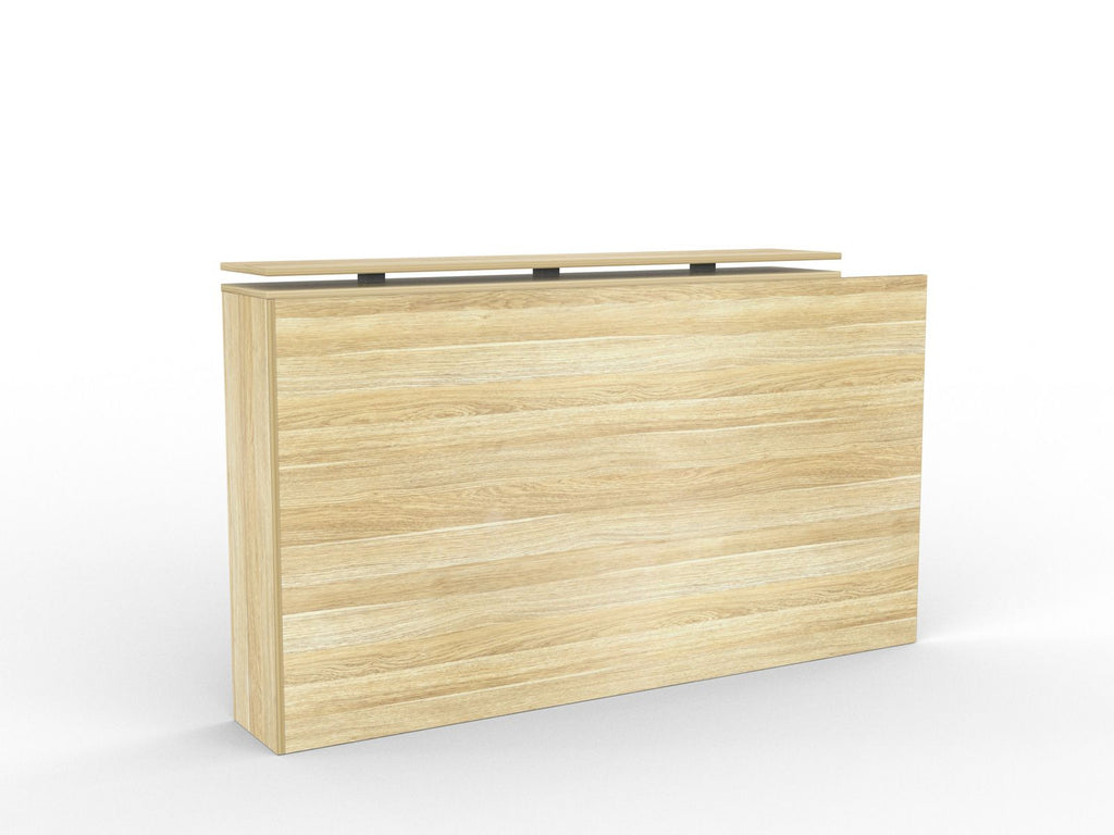 Knight's Cubit Reception Counter Return - Atlantic Oak | Desks ...